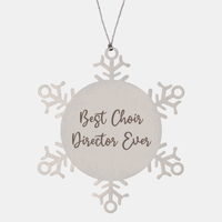 Load image into Gallery viewer, Best Choir Director Ever Ornament Christmas Gift for Him Her Snowflake Ornament – front view
