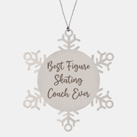 Load image into Gallery viewer, Best Figure Skating Coach Ever Ornament Christmas Gift for Him Her Snowflake Ornament – front view
