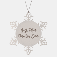 Load image into Gallery viewer, Best Film Director Ever Ornament Christmas Gift for Him Her Snowflake Ornament – front view
