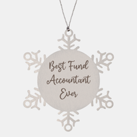 Load image into Gallery viewer, Best Fund Accountant Ever Ornament Christmas Gift for Him Her Snowflake Ornament – front view
