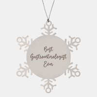 Load image into Gallery viewer, Best Gastroenterologist Ever Ornament Christmas Gift for Him Her Snowflake Ornament – front view
