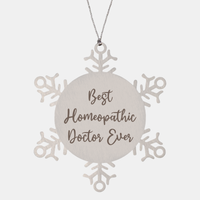 Load image into Gallery viewer, Best Homeopathic Doctor Ever Ornament Christmas Gift for Him Her Snowflake Ornament – front view
