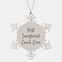 Load image into Gallery viewer, Best Investment Coach Ever Ornament Christmas Gift for Him Her Snowflake Ornament – front view
