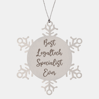 Load image into Gallery viewer, Best Legaltech Specialist Ever Ornament Christmas Gift for Him Her Snowflake Ornament – front view
