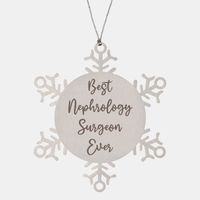 Load image into Gallery viewer, Best Nephrology Surgeon Ever Ornament Christmas Gift for Him Her Snowflake Ornament – front view
