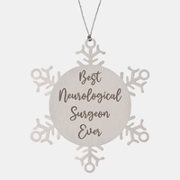 Load image into Gallery viewer, Best Neurological Surgeon Ever Ornament Christmas Gift for Him Her Snowflake Ornament – front view
