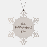 Load image into Gallery viewer, Best Ophthalmologist Ever Ornament Christmas Gift for Him Her Snowflake Ornament – front view
