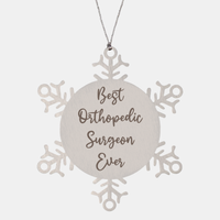 Load image into Gallery viewer, Best Orthopedic Surgeon Ever Ornament Christmas Gift for Him Her Snowflake Ornament – front view
