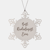 Load image into Gallery viewer, Best Radiologist Ever Ornament Christmas Gift for Him Her Snowflake Ornament – front view

