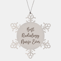 Load image into Gallery viewer, Best Radiology Nurse Ever Ornament Christmas Gift for Him Her Snowflake Ornament – front view
