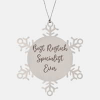 Load image into Gallery viewer, Best Regtech Specialist Ever Ornament Christmas Gift for Him Her Snowflake Ornament – front view
