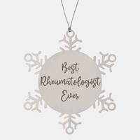Load image into Gallery viewer, Best Rheumatologist Ever Ornament Christmas Gift for Him Her Snowflake Ornament – front view
