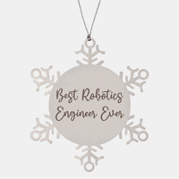 Load image into Gallery viewer, Best Robotics Engineer Ever Ornament Christmas Gift for Him Her Snowflake Ornament – front view
