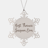 Load image into Gallery viewer, Best Thoracic Surgeon Ever Ornament Christmas Gift for Him Her Snowflake Ornament – front view
