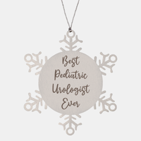Load image into Gallery viewer, Best Pediatric Urologist Ever Ornament, Christmas Gift for Him Her, Stainless Steel Snowflake Ornament – front view
