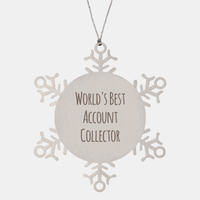 Load image into Gallery viewer, Account Collector Ornament Christmas Gift Stainless Steel Snowflake Ornament – front view
