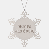 Load image into Gallery viewer, Aircraft Structure Ornament Christmas Gift Stainless Steel Snowflake Ornament – front view
