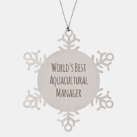 Load image into Gallery viewer, Aquacultural Manager Ornament Christmas Gift Stainless Steel Snowflake Ornament – front view
