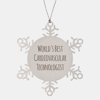 Load image into Gallery viewer, Cardiovascular Technologist Ornament Christmas Gift Stainless Steel Snowflake Ornament – front view
