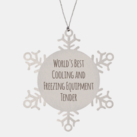 Load image into Gallery viewer, Cooling and Freezing Equipment Tender Ornament Christmas Gift Stainless Steel Snowflake Ornament – front view
