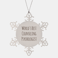Load image into Gallery viewer, Counseling Psychologist Ornament Christmas Gift Stainless Steel Snowflake Ornament – front view
