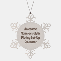 Load image into Gallery viewer, Nonelectrolytic Plating Set Up Operator Gift Stainless Steel Snowflake Ornament Christmas Gift Awesome – front view
