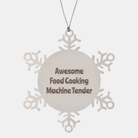 Load image into Gallery viewer, Food Cooking Machine Tender Gift Stainless Steel Snowflake Ornament Christmas Gift Awesome – front view
