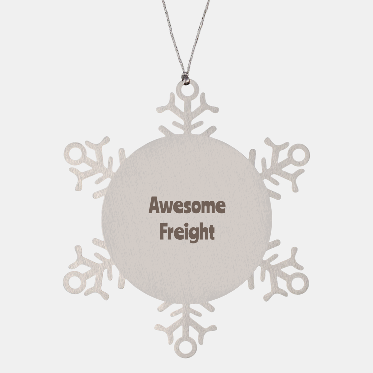 Freight Gift Stainless Steel Snowflake Ornament Christmas Gift Awesome – front view