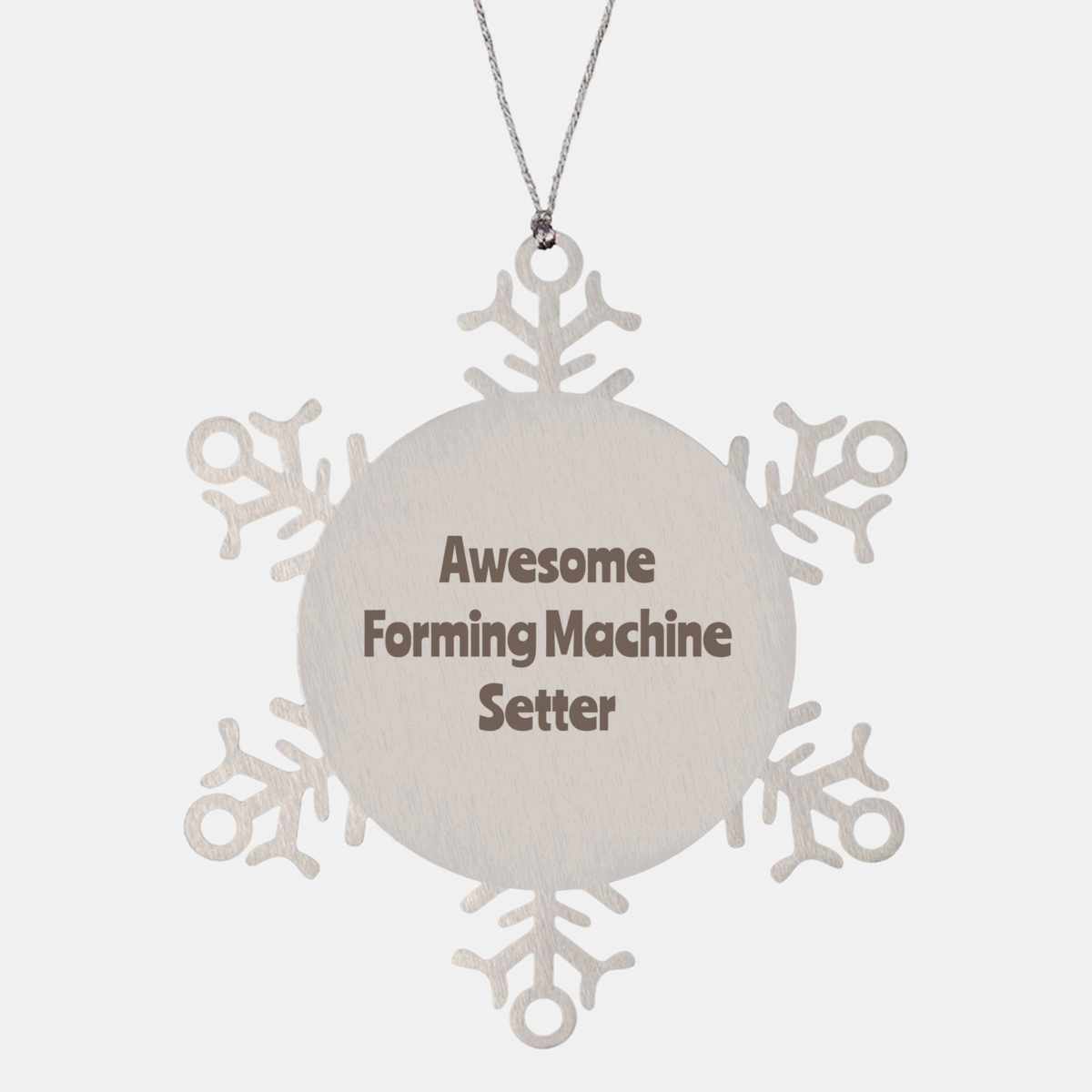 Forming Machine Setter Gift Stainless Steel Snowflake Ornament Christmas Gift Awesome – front view