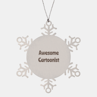 Load image into Gallery viewer, Cartoonist Gift Stainless Steel Snowflake Ornament Christmas Gift Awesome – front view

