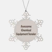 Load image into Gallery viewer, Chemical Equipment Tender Gift Stainless Steel Snowflake Ornament Christmas Gift Awesome – front view
