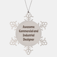 Load image into Gallery viewer, Commercial and Industrial Designer Gift Stainless Steel Snowflake Ornament Christmas Gift Awesome – front view

