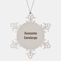 Load image into Gallery viewer, Concierge Gift Stainless Steel Snowflake Ornament Christmas Gift Awesome – front view
