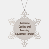 Load image into Gallery viewer, Cooling and Freezing Equipment Tender Gift Stainless Steel Snowflake Ornament Christmas Gift Awesome – front view
