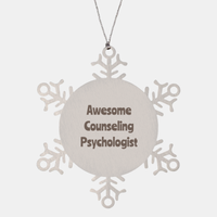 Load image into Gallery viewer, Counseling Psychologist Gift Stainless Steel Snowflake Ornament Christmas Gift Awesome – front view
