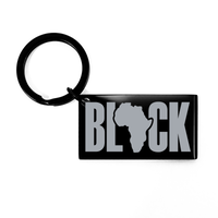 Load image into Gallery viewer, Black Africa KeyChain, African American Key Chain – front view
