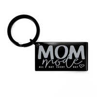 Load image into Gallery viewer, Mom Mode All Day Every Day Keychain Gift – front view
