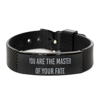 Load image into Gallery viewer, You are the master of your fate Graduation Bracelet,  Bracelet for Men – front view
