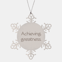 Load image into Gallery viewer, Coworker Christmas Ornament Colleague Christmas Gifts Achieving greatness Ornament Appreciation for Him Her Stainless Steel – front view
