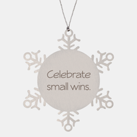 Load image into Gallery viewer, Coworker Christmas Ornament Colleague Christmas Gifts Celebrate small wins Ornament Appreciation for Him Her Stainless Steel – front view
