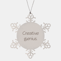 Load image into Gallery viewer, Coworker Christmas Ornament Colleague Christmas Gifts Creative genius Ornament Appreciation for Him Her Stainless Steel – front view
