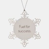 Load image into Gallery viewer, Coworker Christmas Ornament Colleague Christmas Gifts Fuel for success Ornament Appreciation for Him Her Stainless Steel – front view

