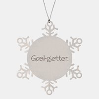 Load image into Gallery viewer, Coworker Christmas Ornament Colleague Christmas Gifts Goal getter Ornament Appreciation for Him Her Stainless Steel – front view
