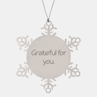 Load image into Gallery viewer, Coworker Christmas Ornament Colleague Christmas Gifts Grateful for you Ornament Appreciation for Him Her Stainless Steel – front view
