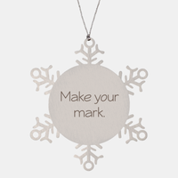 Load image into Gallery viewer, Coworker Christmas Ornament Colleague Christmas Gifts Make your mark Ornament Appreciation for Him Her Stainless Steel – front view
