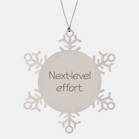 Load image into Gallery viewer, Coworker Christmas Ornament Colleague Christmas Gifts Next level effort Ornament Appreciation for Him Her Stainless Steel – front view
