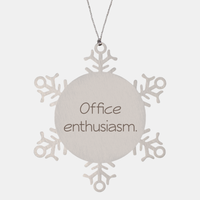 Load image into Gallery viewer, Coworker Christmas Ornament Colleague Christmas Gifts Office enthusiasm Ornament Appreciation for Him Her Stainless Steel – front view
