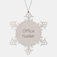Load image into Gallery viewer, Coworker Christmas Ornament Colleague Christmas Gifts Office hustler Ornament Appreciation for Him Her Stainless Steel – front view
