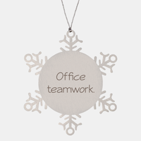 Load image into Gallery viewer, Coworker Christmas Ornament Colleague Christmas Gifts Office teamwork Ornament Appreciation for Him Her Stainless Steel – front view
