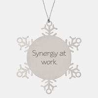 Load image into Gallery viewer, Coworker Christmas Ornament Colleague Christmas Gifts Synergy at work Ornament Appreciation for Him Her Stainless Steel – front view
